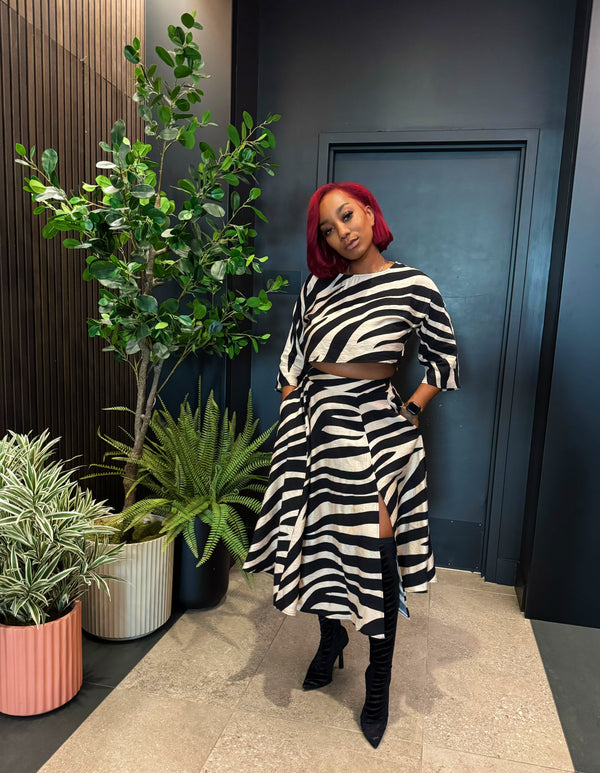 Wild Lines Skirt Set