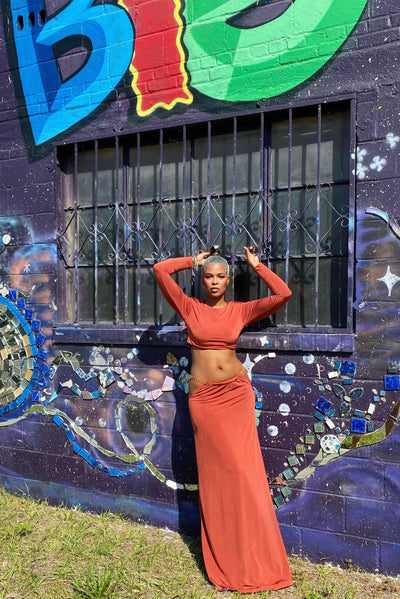 Pretty Proper Chain Skirt Set