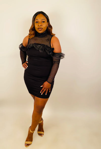 Cold Shoulder Dress Curvy