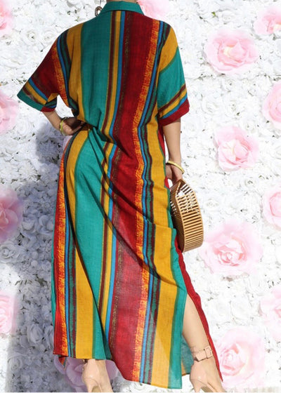 Tropical Shirt Dress S-3X